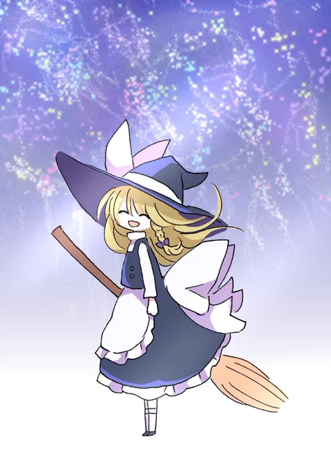 魔理沙ちゃんDAY!・:*+.\(*῀ᢦ῀*)/.:+✩.°
 #7月7日は魔理沙の日 