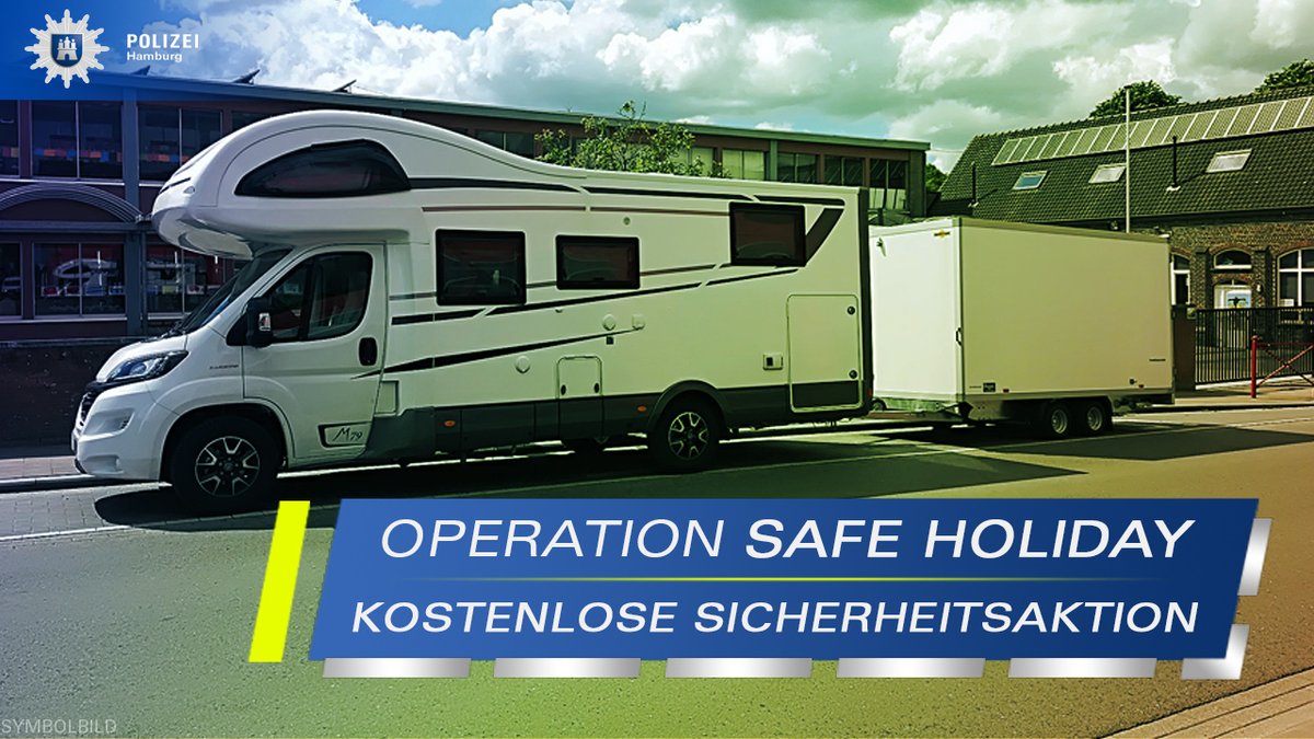 Polizei Hamburg Operation Safe Holiday Am Donnerstag Haben Wohnmobil Und Wohnwagennutzer Die Moglichkeit Ihr Fahrzeug Bzw Gespann Kostenlos Wiegen Zu Lassen Zusatzlich Informieren Wir Uber Ladungssicherung Reifen Oder Die Notigen