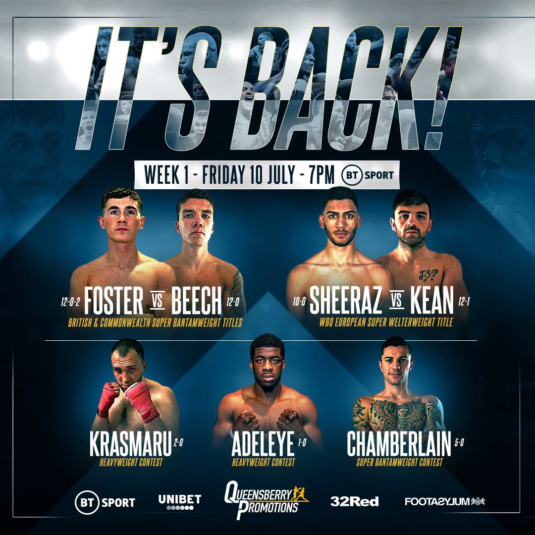 Boxing On Bt Sport Schedule 2025
