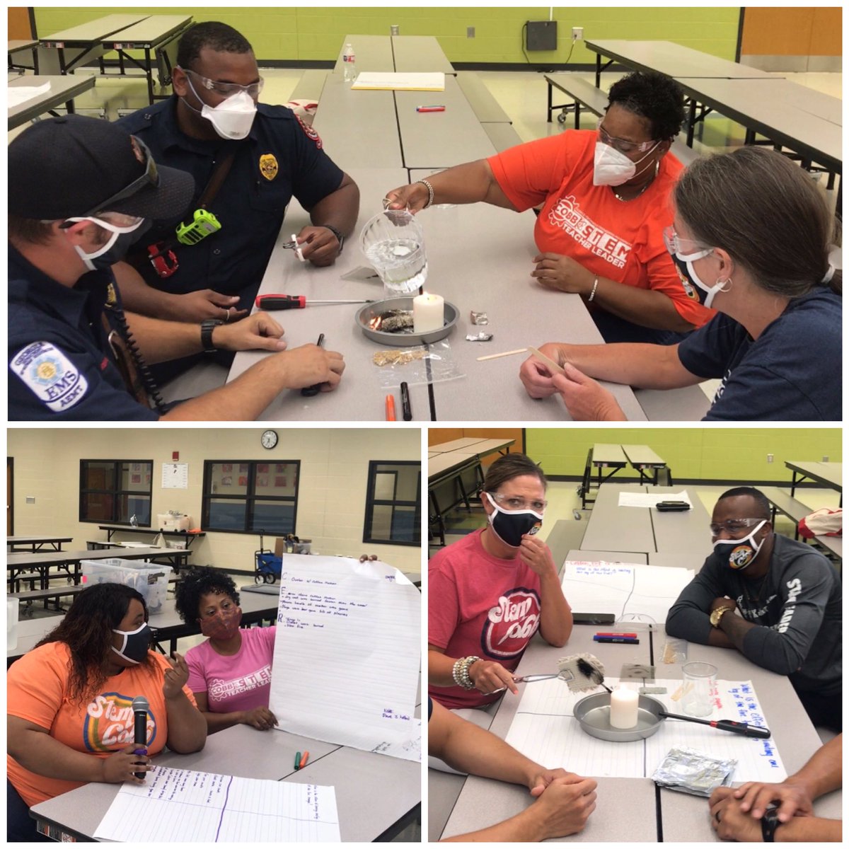 STEMsally's tweet photo. Cobb is the BEST Place to Teach. Lead. &amp; Learn!!! And I am the so thankful to work with these amazing people!!!  We shot footage for our #NSTAVirtualSession detailing our partnership with @cobbcountyfire &amp; @ULXplorlabs. @STEMcobb @CobbSchools #Lovetoleadhere @NSTA https://t.co/mgbSgwpi1l