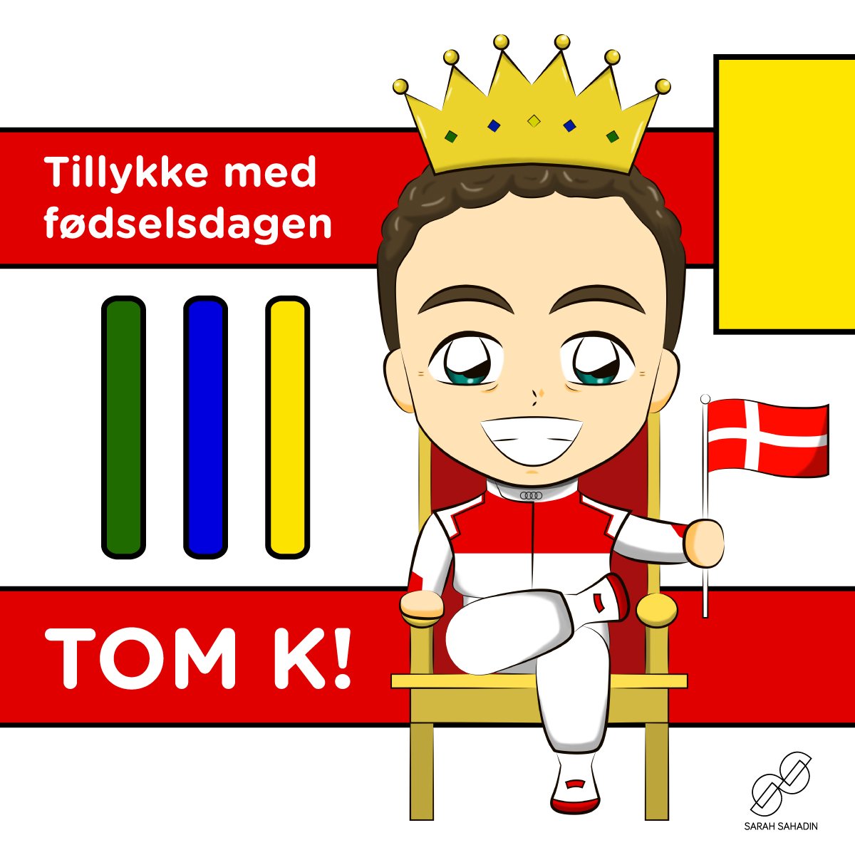 sarahshdn's tweet photo. Looks like someone's got a Chibi today! Happy birthday to this geddamn Danish motorsport legend (who is not officially on Twitter), the one and only Mr. Le Mans - Tom Kristensen! 🇩🇰🥳🎂
@dasu_dk @audisport @24hoursoflemans #LeMans24 #TomK #MrLeMans https://t.co/KP7fzgTlEB