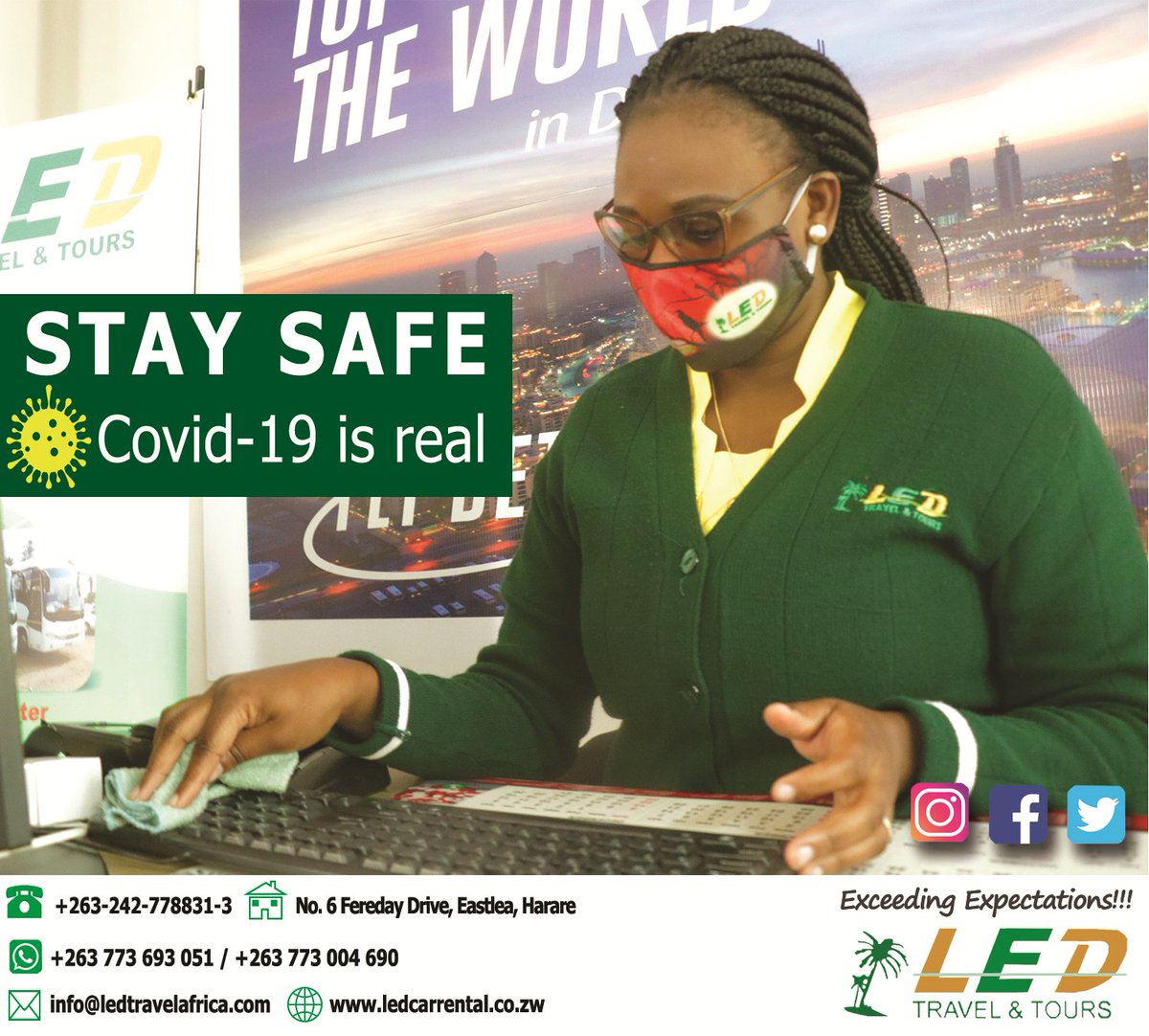 LedTravelTours's tweet photo. Covid-19 is real, we urge you to observe all safety measures! Together we can help flatten the curve!
#staystrong #wewilltravellagain #dontcancelpostpone https://t.co/JIVUFUr6sQ