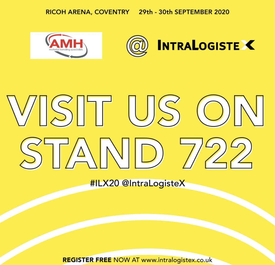 amhmathandling's tweet photo. It's just a little over two months until IntraLogisteX 2020. Come meet the team on stand 722 #AMHMaterialHandling #IntraLogisteX #MaterialHandling #Logistics https://t.co/gcnRg6TmGG