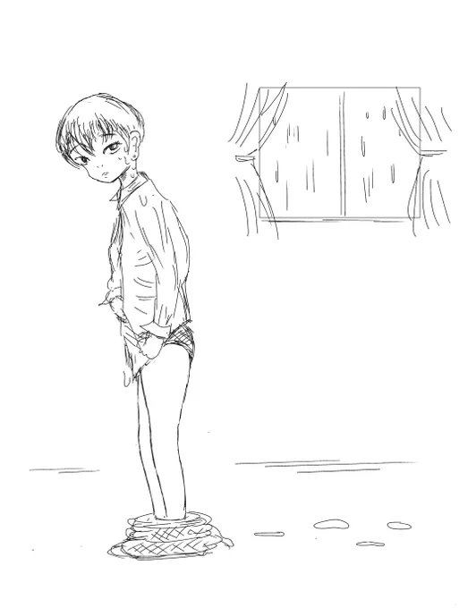 梅雨の藤本 