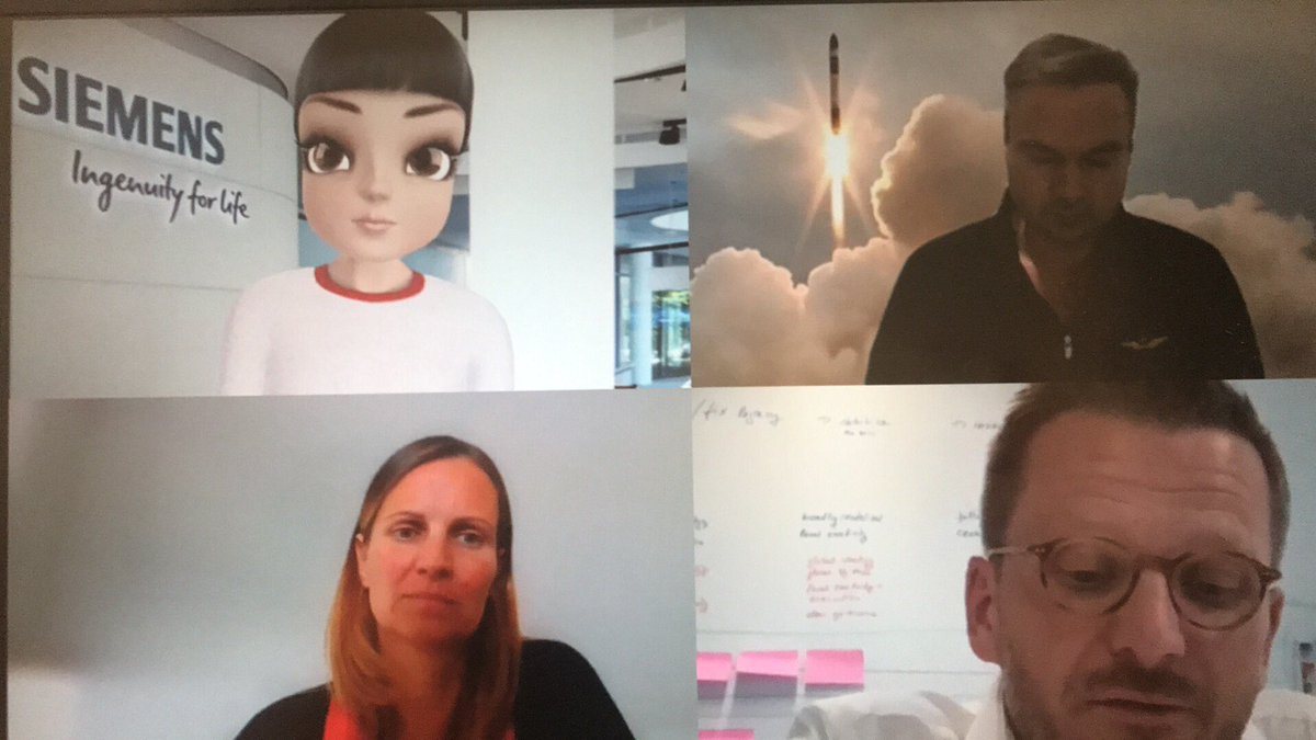 Streaming into the #Siemens Global Communication Townhall with presence of Noonoouri - digital avatar as moderator to the #ubercool interactive session!