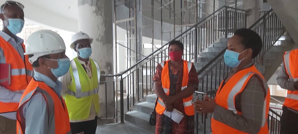 RwandaYouthArts's tweet photo. This morning  Hon. Minister of Youth and Culture  @RMbabazi visited the construction site of the National Archives Building. The building will host physical archives, which will be available to the public for research purposes. 
@RALSA_MYCULTURE @Rwanda_Edu https://t.co/rZB7RrCAlt