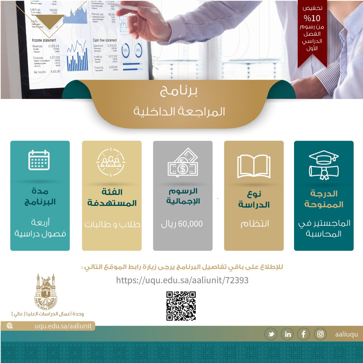 برنامج الماجستير في المراجعة الداخلية