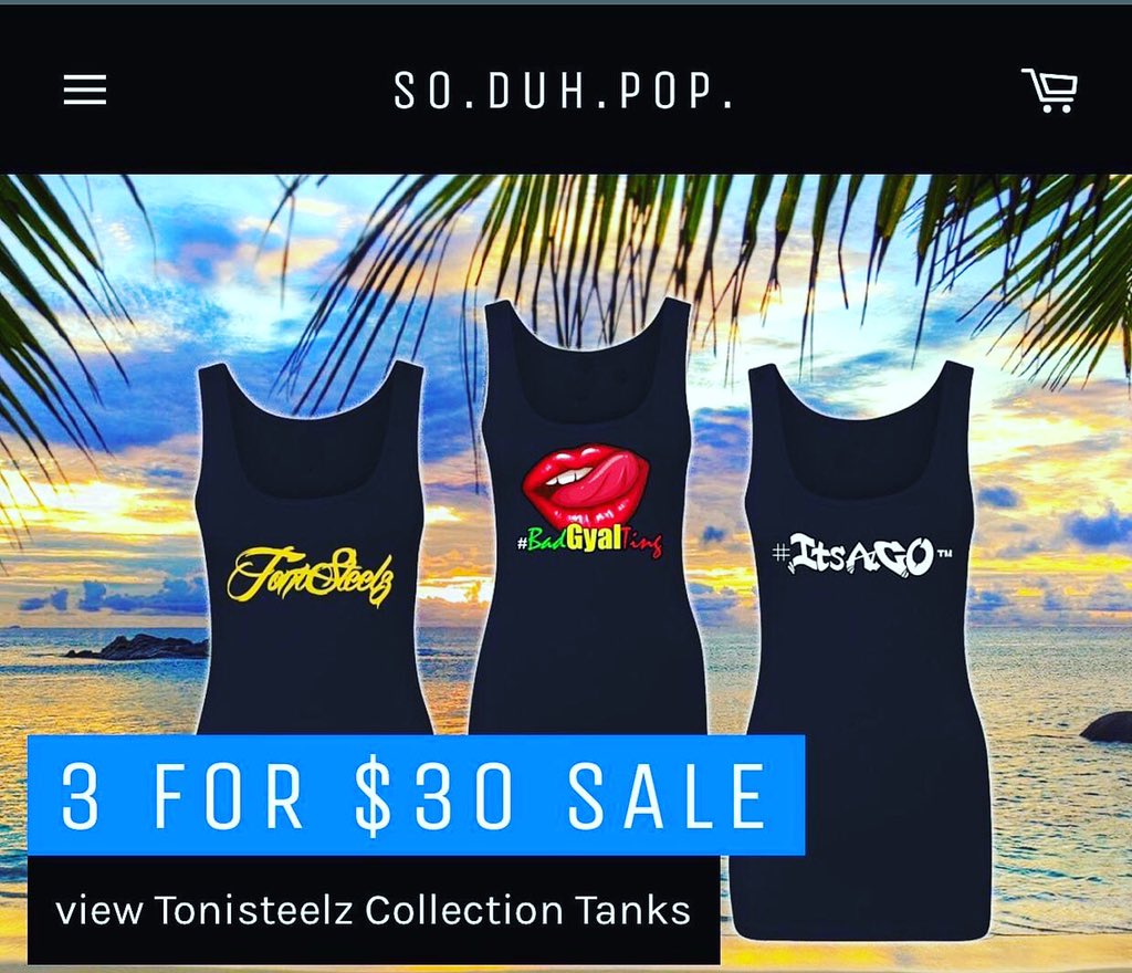 ToniSteelz's tweet photo. Shop NOW The ToniSteelz Collection.

💥TANK SALE 3 FOR $30💥

#Clothing #Apparel for #Men #Women #Children

💥💥https://t.co/GPKcBk2ais💥💥

💥💥L I N K I N B I O💥💥

#BlackOwned #BlackOwnedBusiness #BlackWomanOwned #Black #Woman #Caribbean #Garifuna #ItsAGO™️ https://t.co/g6qcB6JMcT