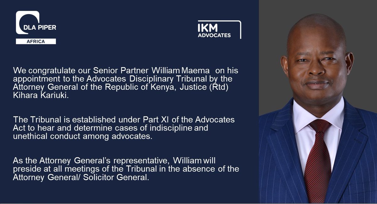 Congratulations <a href="/williammaema/">William Maema,SC</a> .