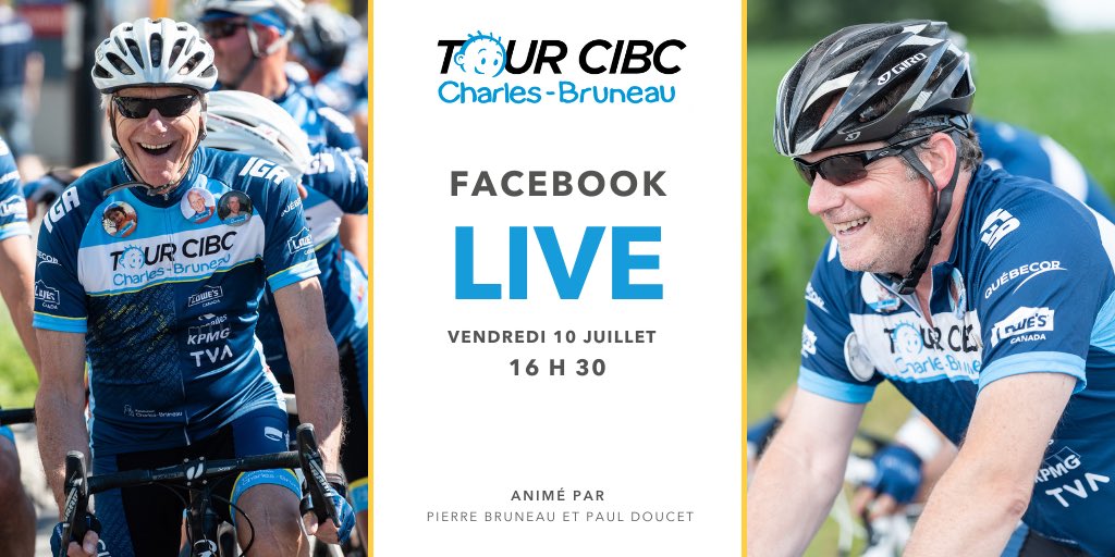 Ensemble pour le #TourCCB | Le vendredi 10 juillet, <a href="/pauldoucet1966/">Paul Doucet</a> et <a href="/pbruneautva/">Pierre Bruneau</a>, animeront une rencontre en direct sur Facebook entre différents intervenants du Tour CIBC Charles-Bruneau. Un rendez-vous à ne pas manquer! Infos : facebook.com/events/2670639…