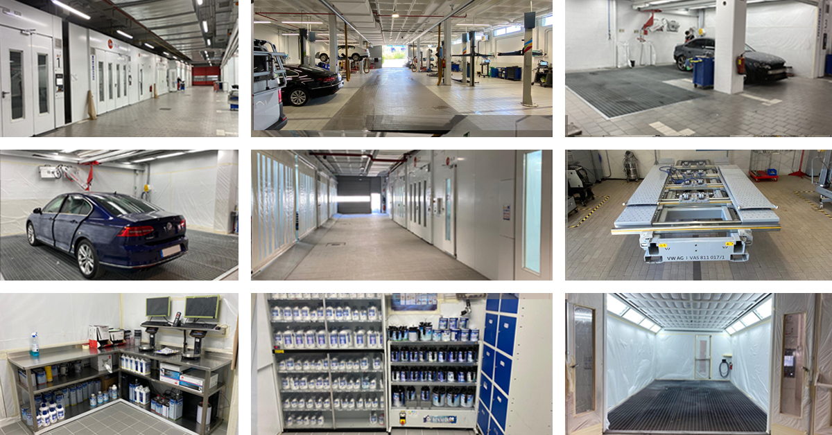 gruposealco's tweet photo. En Grupo Sealco, los mejores profesionales junto con las instalaciones más ámplias y vanguardistas del momento, harán brillar de nuevo tu vehículo como si fuera su primer día. #GrupoSealco #SEAT #Volkswagen #Audi #SKODA #CUPRA #TAXI https://t.co/OOtvUKGW4A https://t.co/fDUqvZ4afE
