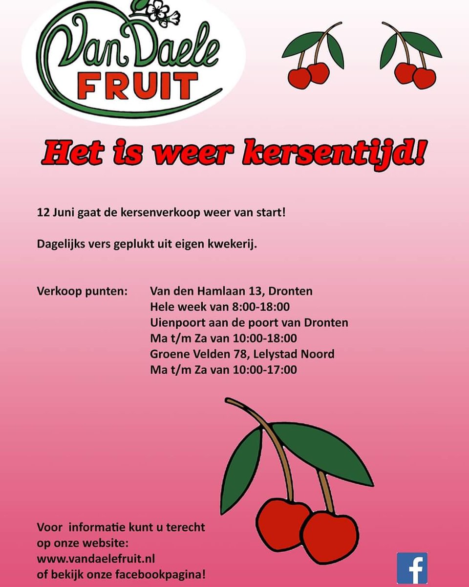 Ook bij <a href="/jumbo/">Paolo🍁</a> Dronten alleen 🍒 uit Griekenland 😪

Gelukkig zijn er hier in #Flevoland gewoon 🍒 langs de weg te koop!