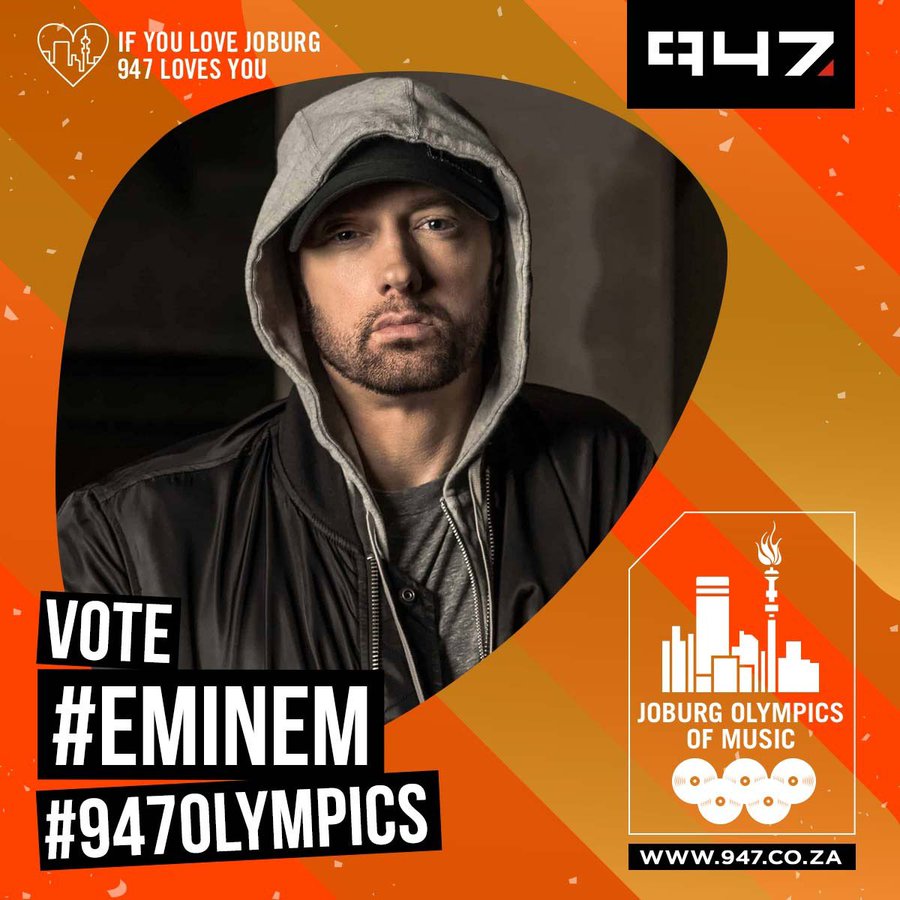 My vote for #947Olympics goes to #TeamEminem !! <a href="/947/">947</a>