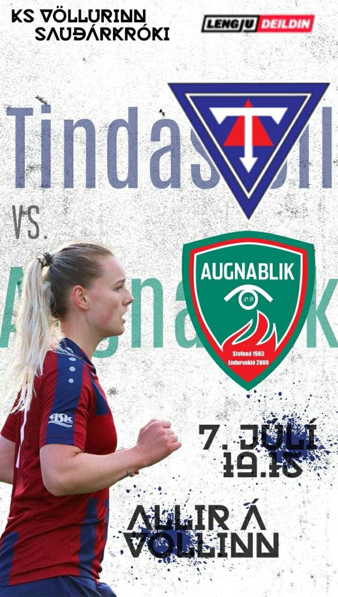 <a href="/TFotbolti/">Tindastóll Fótbolti</a>  vs <a href="/Augnablikar/">Augnablik</a> 
Grillskúrinn opnar um 18:30
Áfram TINDASTÓLL