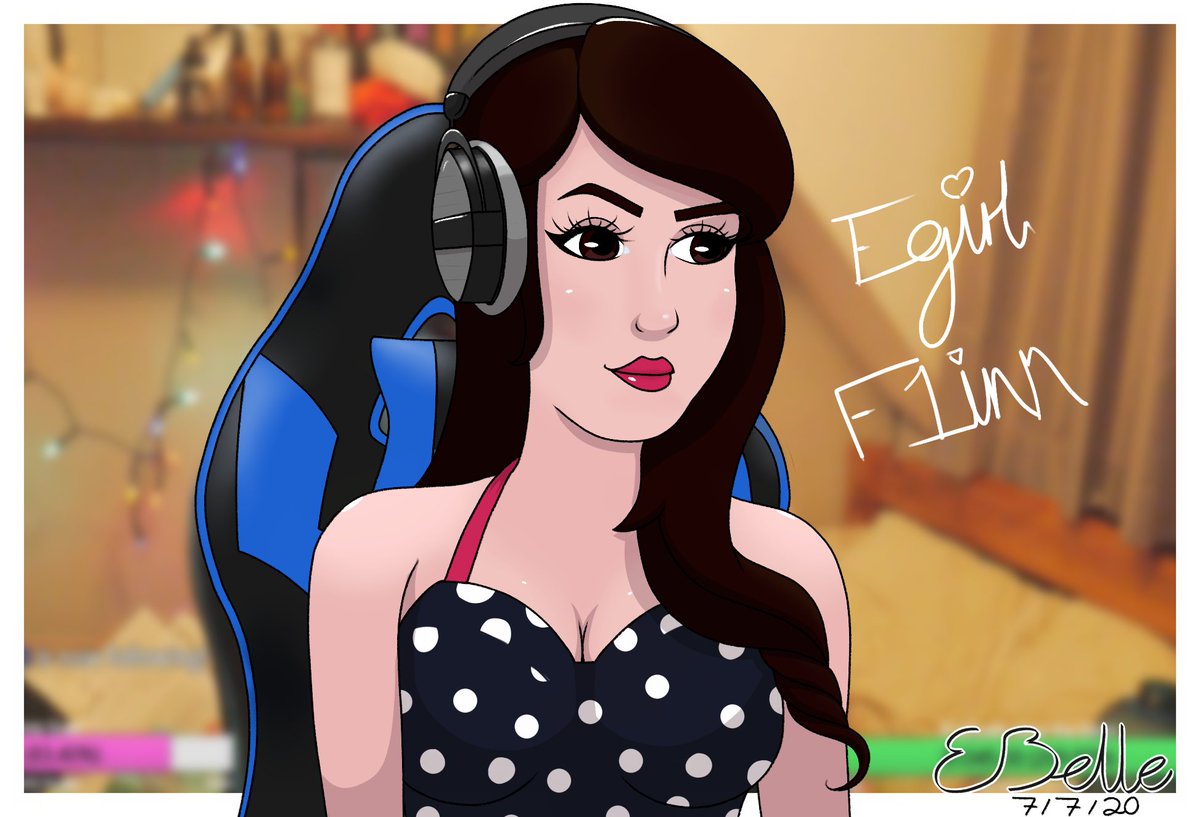 EmilyBelleUK's tweet photo. I finally finished my Egirl @F1NN5TER fanart! This was so fun to draw hope you enjoy it. P.S if you need help voice training I'm your gal 😉 https://t.co/htojGQKDeu
