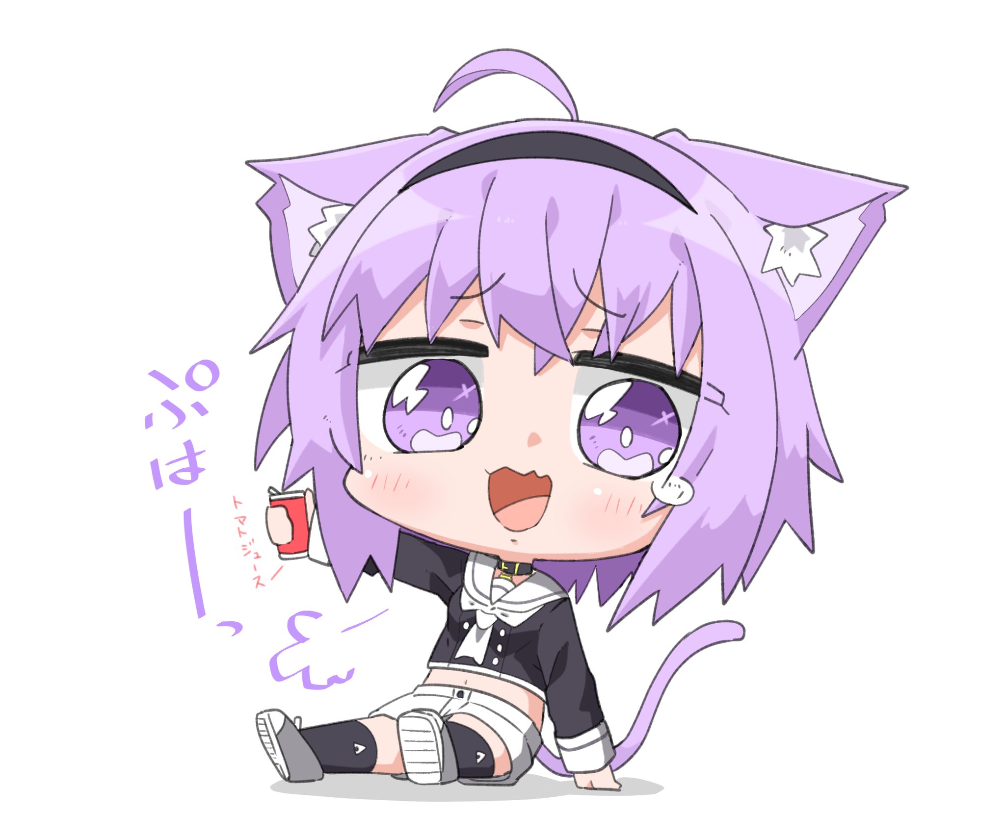 Amazon | ホロラ 猫又おかゆ 手描きイラスト色紙 | 色紙