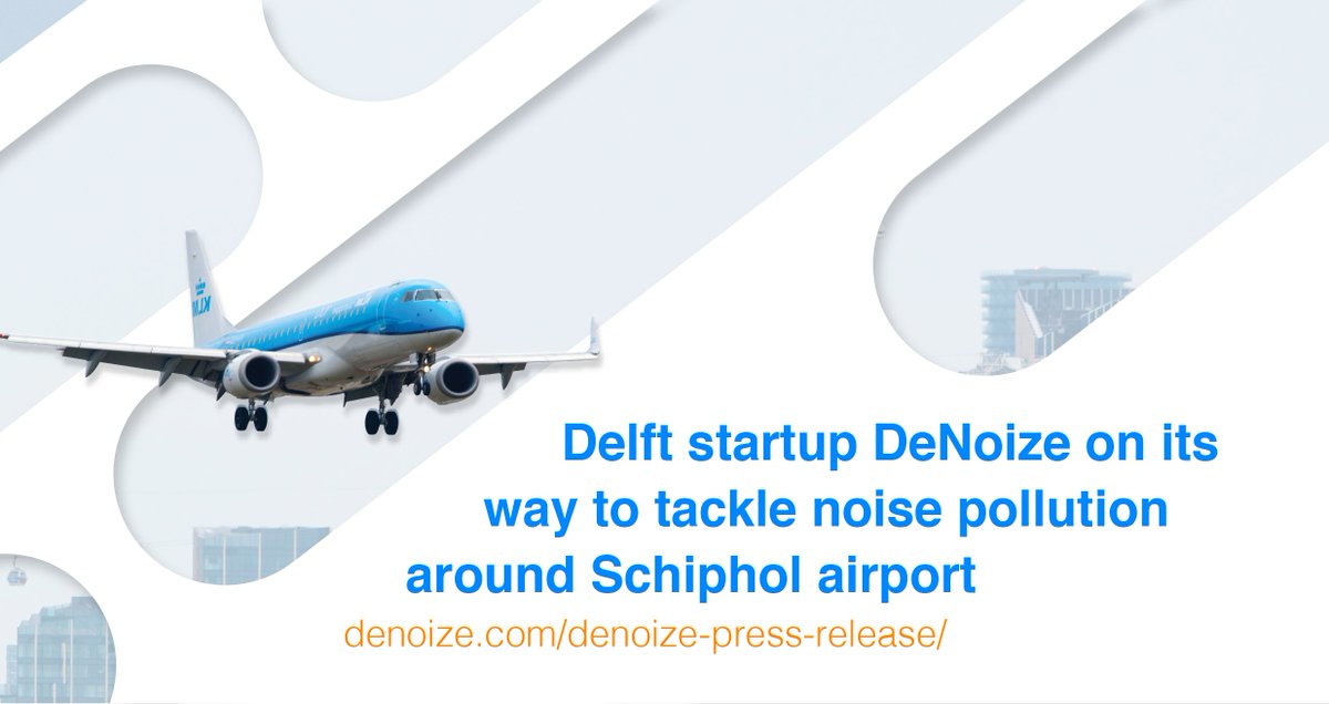 DeNoize is conducting research around Schiphol Airport to investigate how noise affects the residents' quality of life. And evaluate how DeNoize technology can play a role in improving the living environment close to noise-producing sources. 

denoize.com/denoize-press-…

<a href="/Schiphol/">Schiphol</a>