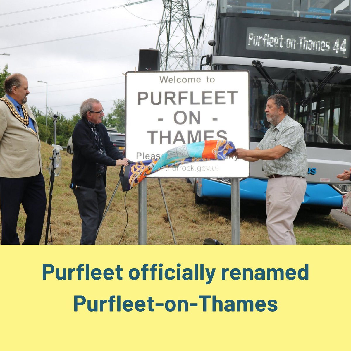 If you haven't heard already, on the 4th July Purfleet was officially renamed Purfleet-on-Thames 🎉Following a 2 year campaign by the Purfleet-on-Thames Community forum it's now official.✔️ The name change recognises Purfleet's location and historical connection with the river.