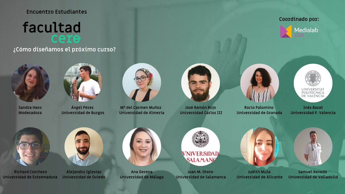 MedialabUGR's tweet photo. Mañana coordinamos el Encuentro de Estudiantes @facultadcero, estudiantado de toda España debaten sobre el modelo del próximo curso.

Con nuestra compañera @sanharom moderando la sesión y @rociomilomusic representado a @CanalUGR.

⏺️ 11 h en streaming👇
https://t.co/s8curMVMux https://t.co/nAjpUHjXBy