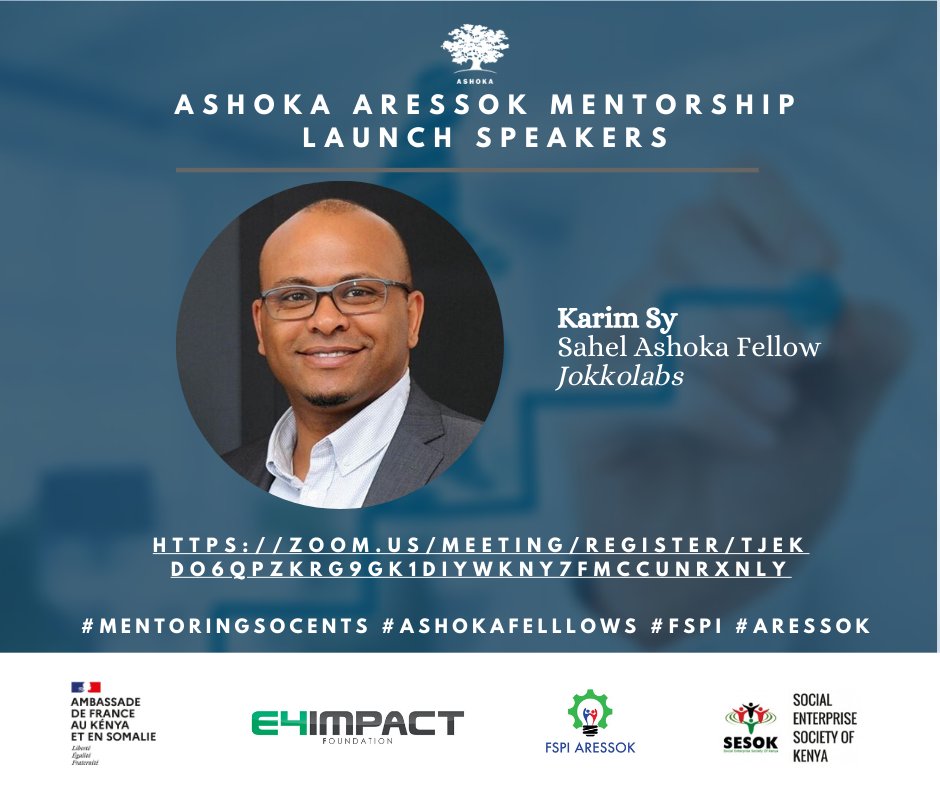 AshokaAfrica's tweet photo. #AshokaFellow @ksyDaily is mentoring @socialbiz_ke members with the support of @FranceinKenya He provides meeting spaces where young African entrepreneurs can collaborate to create new businesses and help solve some of their country’s toughest problems  #ARESSOK @E4IAccelerator https://t.co/hKJBlHGs8H