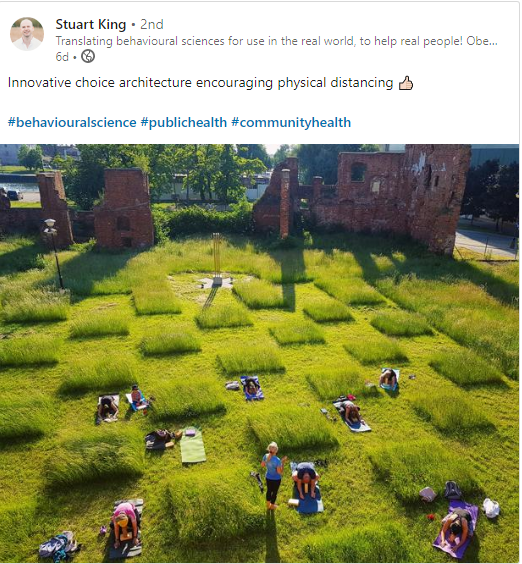 jonclemo's tweet image. love this approach - this week @CANorfolk team are working hard helping #communitybuildings open up worth thinking about the ways we can influence behaviour to socially distance &amp;amp; create other outcomes (I'm sure the longer grass has environmental benefits) #playingfields