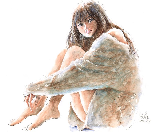水彩色鉛筆のtwitterイラスト検索結果