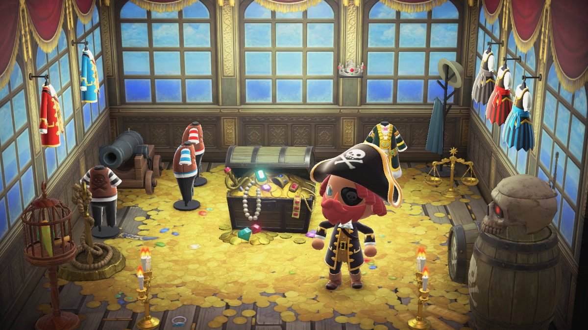 こんけあ あつ森とマイクラ در توییتر 海賊シリーズの理想のコーディネートはこんな感じ 船内の床と壁だから 舵とか大砲は置くの難しくなるから注意だね とりかご置くと雰囲気めちゃよくなったので皆さんも是非 どうぶつの森 Animalcrossing Acnh