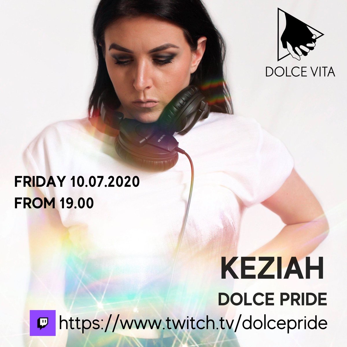 dolcevitabris's tweet photo. Here's our 4 special guests for our Dolce Pride this Friday, live from 7PM: @GinoFigliolini, @DJCatchi, Keziah, Vanessa Lao♥ 
Head to our bio to connect to our Twitch.
#bristoltechno #lgbtqtechno #disco #housemusic #lgbtqhousemusic #bristolpride #onlinepride #pride2020 #bristol https://t.co/3upWtLntaQ