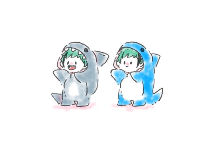 「shark costume」 illustration images(Oldest｜RT&Fav:50)