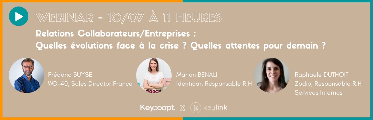 🚨 J-3 avant notre webinar ! Si vous n'êtes pas encore inscrit, il est encore temps !

🎤 Animé par Stéphanie Tartare, ce #webinar accueillera 3 intervenants qui nous diront tout sur les relations #collaborateurs/ #entreprises en cette période de #crise

bit.ly/2CzS9pZ