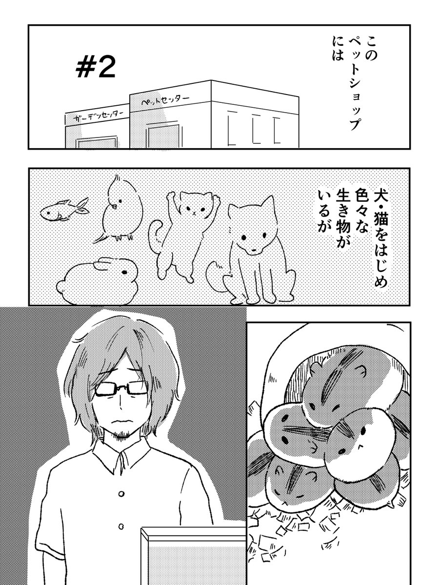 おじさんがハムスターと暮らし始めるまでの漫画(全8ページ) 