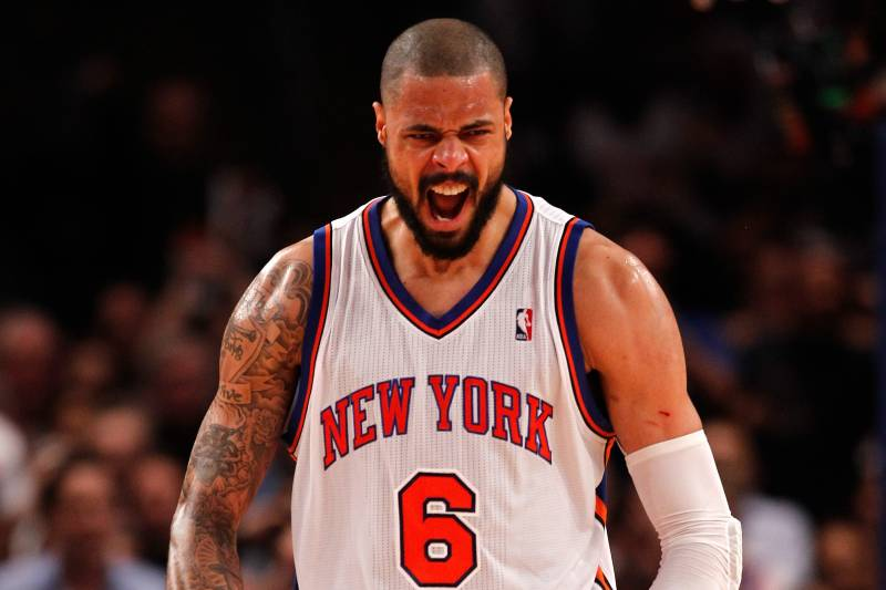 Tyson Chandler: 2012-13.10.4pts, 10.7rbd, 0.9ast, 0.6stl, 1.1blk. 63.8 FG%, 69.4 FT%.All Defensive 1st Team.