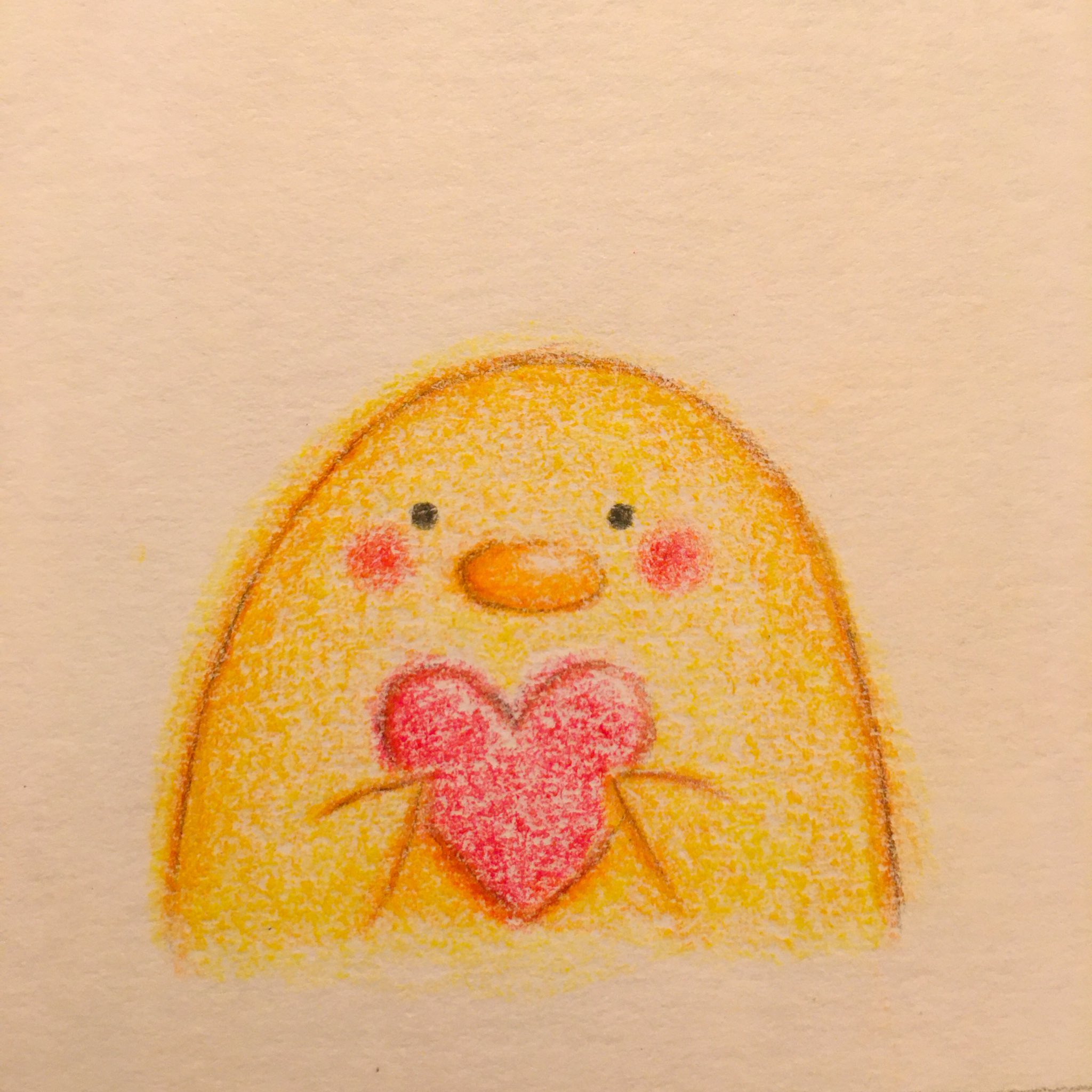 日めくり 手書きイラストレーター V Twitter ひよこちゃんでラインスタンプ作成中です 背景の透明化に時間がかかっていて なかなか完成しません もっと良い方法を考えたいです 色鉛筆画 イラスト ひよこ