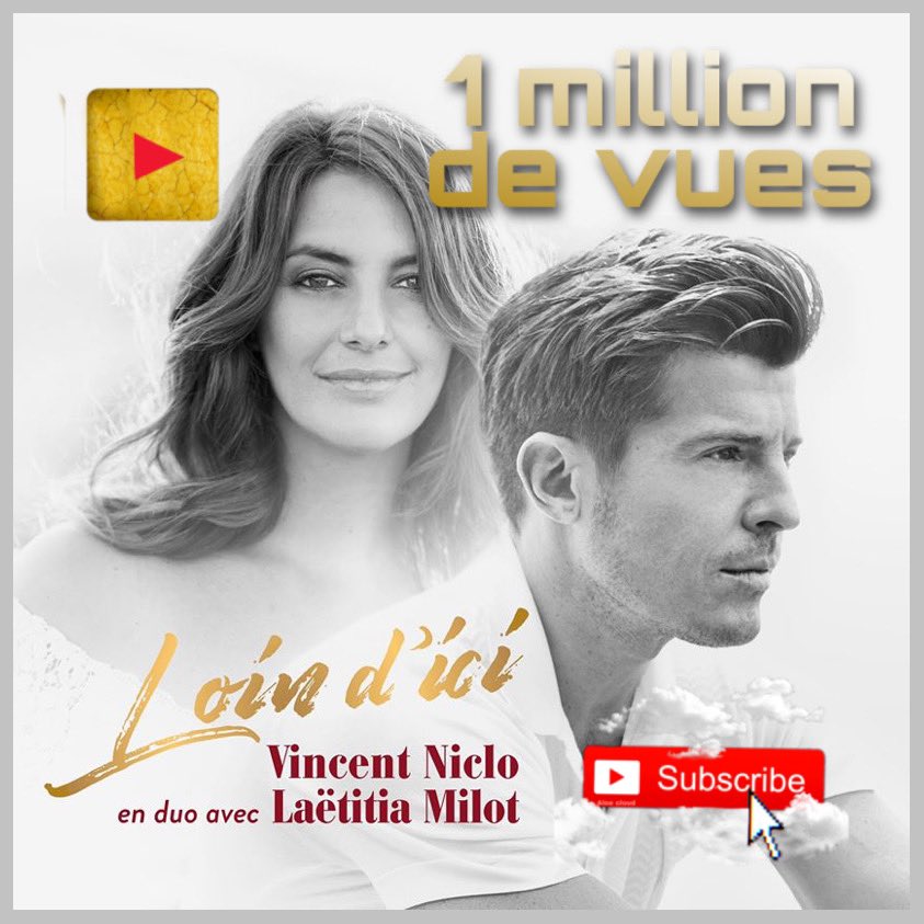 instavniclofans's tweet photo. Le Clip « Loin D’ici » de @vincentniclo en duo avec @LMilotOfficiel vient de franchir la barre du million de vues sur YouTube !!

Pour (re)voir le clip :
→ https://t.co/tCt3qb8oLX https://t.co/t3POzD7VLi