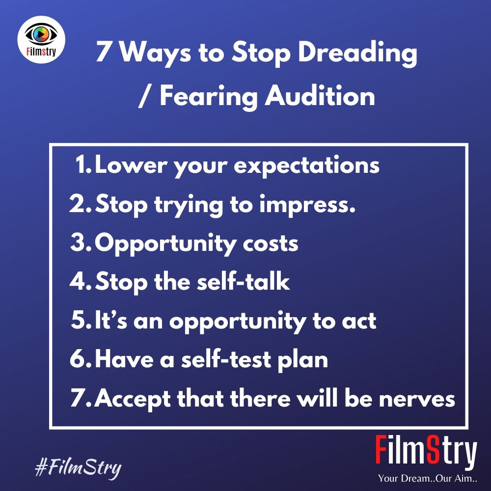 7 Ways to Stop Dreading / fearing Audition
Read More - filmstry.net…/7-ways-to-stop-dreading-fearing-aud…/
-
#filmstry #auditionupdates #audition #stopfearing #actor #actress