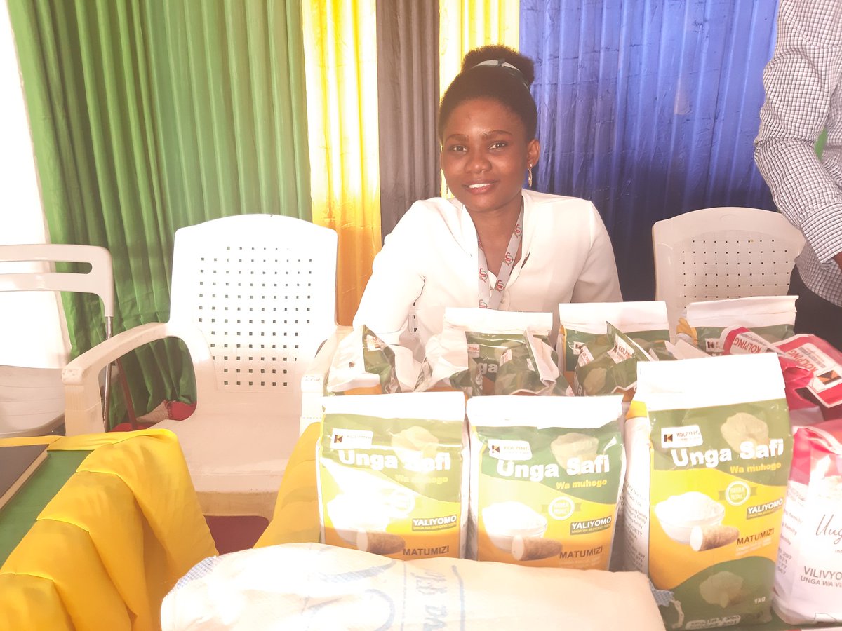 Cath_Njuguna's tweet photo. @IITA_CGIAR @ACAI_IITA tuko hapa Kurasini kwenye maonyesho ya kimataifa ya 44. Kwa utafiti kuhusu myororo wa dhamana wa muhogo tembelea banda la Tanzania Cassava Producers &amp; processors Association #TACAPA #SabaSaba2020 #Tanzania  Karibuni. https://t.co/191JT7g0UO