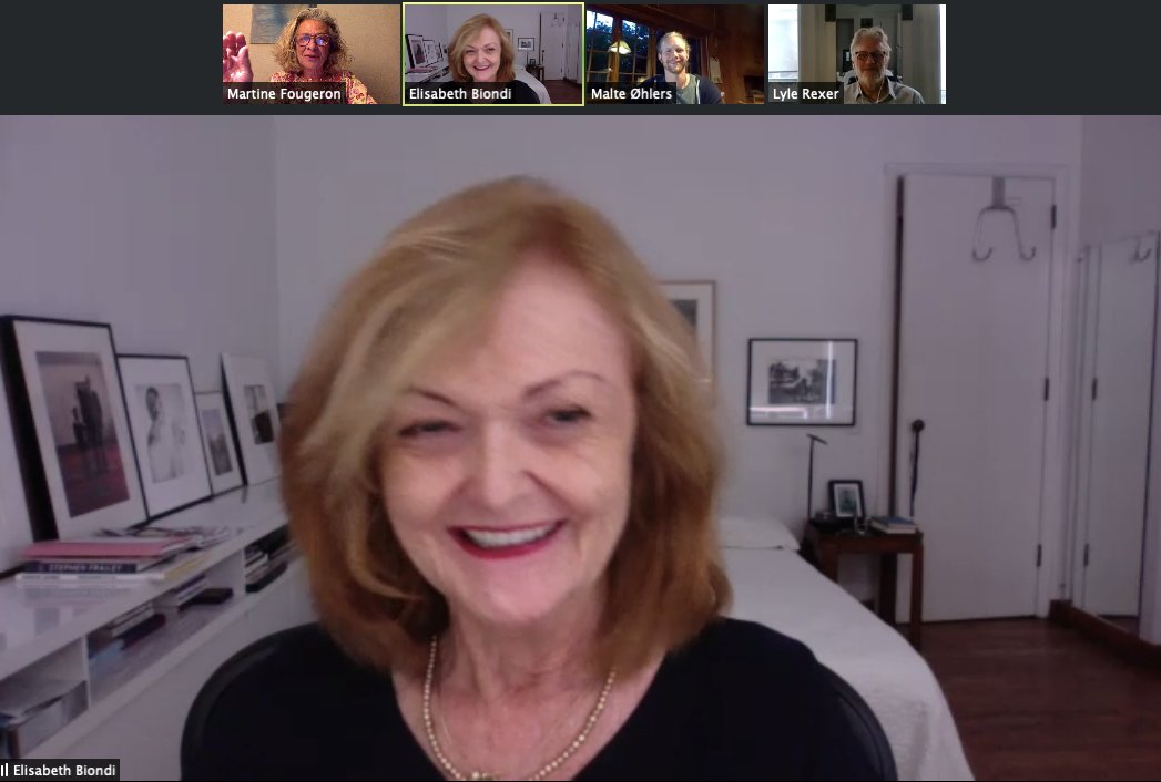 MasterRetreat's tweet photo. Day 2 of our Virtual Photo Retreat. Mentors in full swing, discussing the students' projects and exchanging points of view to help each student reframe their projects, and re-orient them.

#TPMR2020 #thephotographymasterretreat #photographyworkshop #zoom https://t.co/z1F2KXXQok