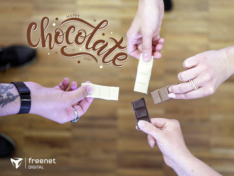 ME__digital's tweet photo. Celebrating #worldchocolateday with lots of different flavors at our office in Berlin  🍫 🍪 

#lifeatfreenetdigital #freenetdigital #berlinoffice #worldchocolateday2020 #Onlinemarketing #digitalmarketing https://t.co/tJfJkPfDwK