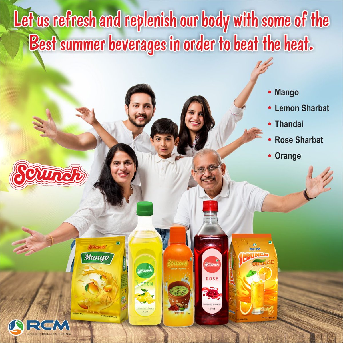 RCMBusiness5's tweet photo. As we welcome summers, let us refresh and replenish our body with some of the best summer beverages in order to beat the heat. We suggest a bunch of summer drinks that you must not miss out on. Mango, Lemon Sharbat, Thandai, Rose Sharbat and Orange
#Drinkhealthy 
#SummerHeat https://t.co/Mx7pU31xGO