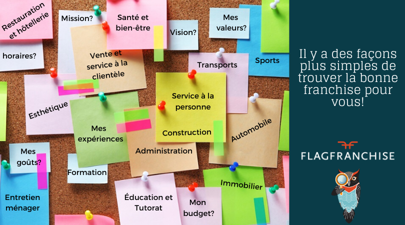 #FlagFranchise permet de sélectionner les #franchises idéales pour vous, de les trier facilement et de communiquer avec les #franchiseurs qui ont des concepts qui vous intéressent. Peu importe le secteur d’activité recherché, nous avons des franchises pour vous!