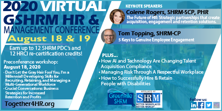 ColeneSpeaks's tweet photo. This virtual conference is a great for any leader! Sign yourself or your team up! I look forward to seeing you online! #together4HR #humanresources #leadership #gsshrm #virtualconference #retentionmanagement https://t.co/LGPlwvajUF