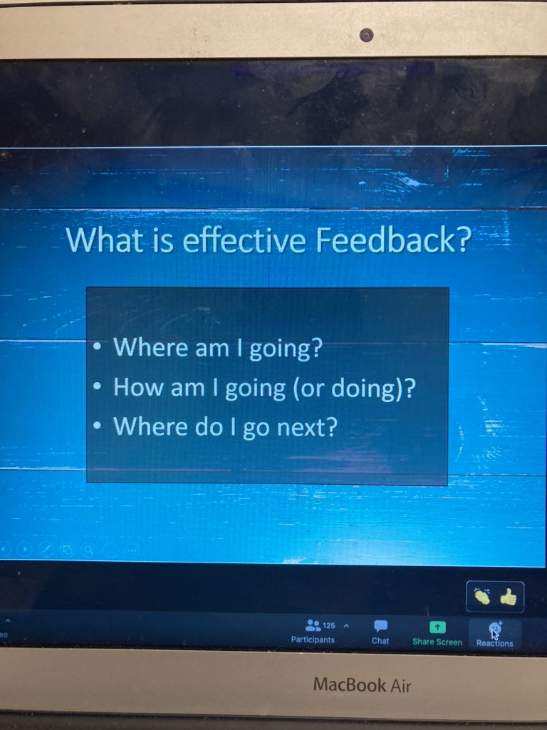 Effective feedback is not a ‘gotcha’ but instead it is an “I’ve got you”. #AVL2020 <a href="/CorwinPress/">Corwin</a>