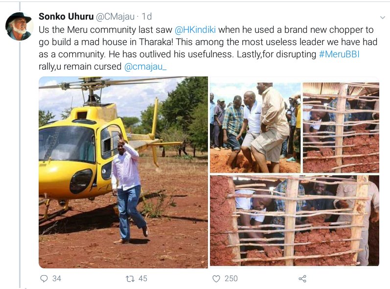 WanjikuKenya's tweet photo. @Hkindiki @MOH_Kenya @TSC_KE Whatever you carry in your Head is least useful even to you...
Which method is this landing in chopper to build a matope school?
KENYANS deserve better! https://t.co/oURdR8oCeZ