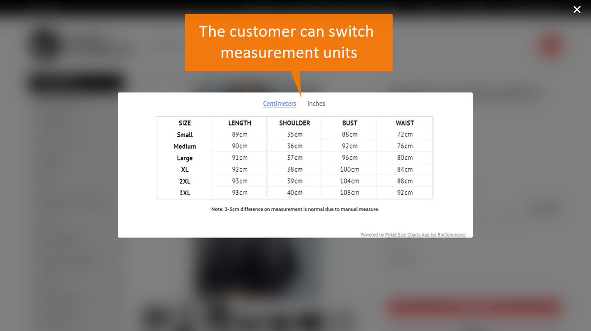 The easiest way to add a #popup #sizecharts to your #BigCommerce store is to use the app sizecharts.prikid.app

Here the example of how it can look in the case of <a href="/eazyfashionph/">Eazy Fashion</a> store

#ecommerce #ecommerceshop #prikidsizecharts #ecommercebusiness #app #onlineshop #apparelstore