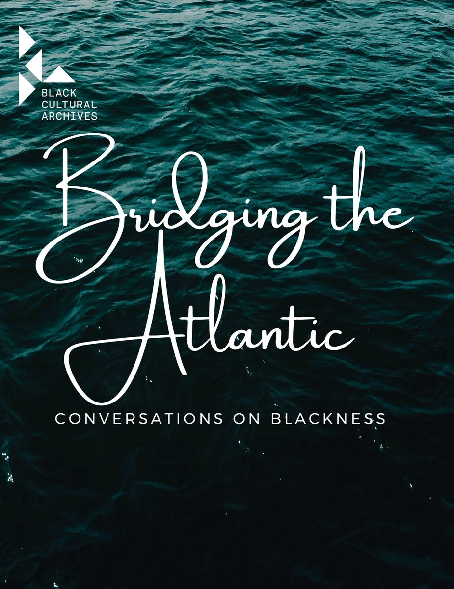 bcaheritage's tweet photo. BCA & Historian Daisha Brabham present Bridging the Atlantic: Conversations on Blackness - a series of discussions and events exploring the meaning of Blackness.
The first talk ‘Introduction to Diaspora’ is online on 9th July, 7pm
Sign up FREE: https://t.co/Qt9lvNUlj4
#BCAevents https://t.co/kdnB0KeADy