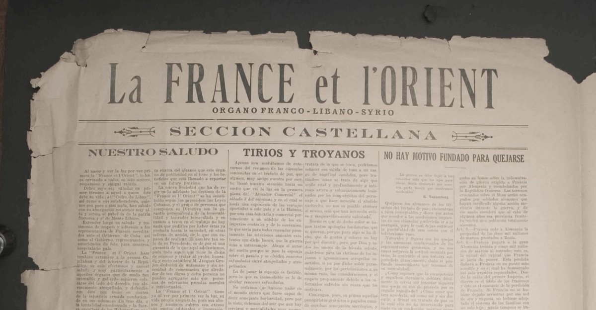 In Havana, Cuba in 1919, French consular staff joined Syrian emigre editors to produce Fransa wa-l-Sharq, a trilingual serial in Arabic, French, and Spanish that touted the "benefits" of French colonialism in the homeland.The move was supposed to stanch nationalist sentiment.