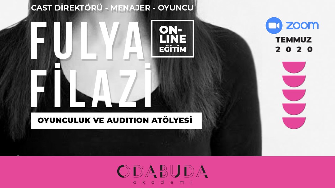 odabudakademi's tweet photo. Odabuda Akademi'de online eğitim olarak gerçekleştireceğimiz "Oyunculuk ve Audition" derslerimiz için kayıtlar devam ediyor! @fulyafilazi 'nin mentorluğunda gerçekleştirilecek eğitime katılmak ve detaylı bilgi almak için +90 537 343 69 63 numaralı telefondan bize ulaşabilirsiniz. https://t.co/1nfGan1KZM