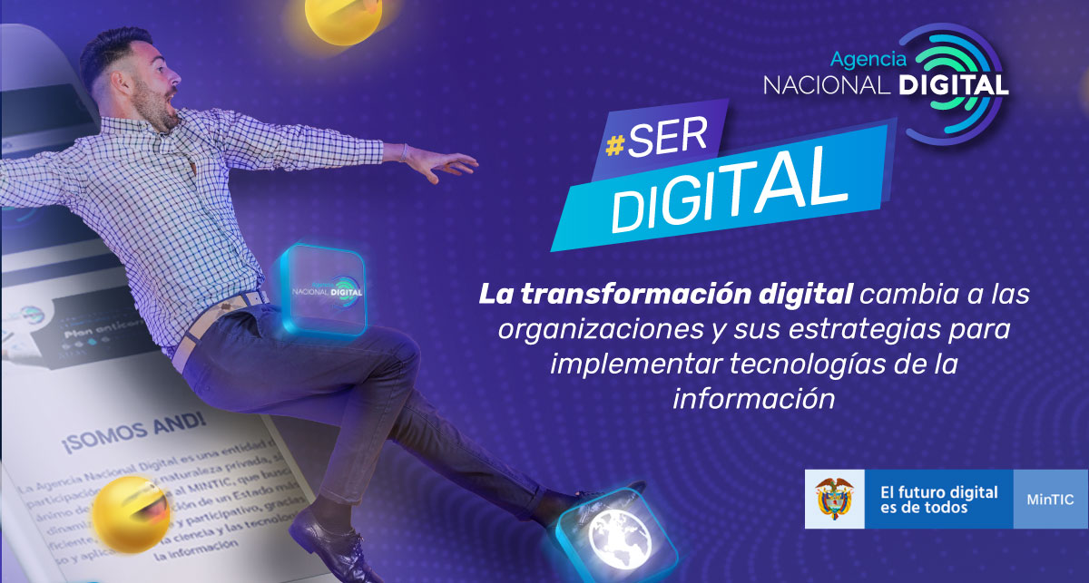 Ministerio_TIC's tweet image. En la actualidad afrontamos grandes cambios, debido a los avances tecnológicos que se generan rápidamente por la #TransformaciónDigital. Cuéntanos en los comentarios para ti, ¿Qué es transformación digital? La @ANDigital_Col te impulsa para #serdigital