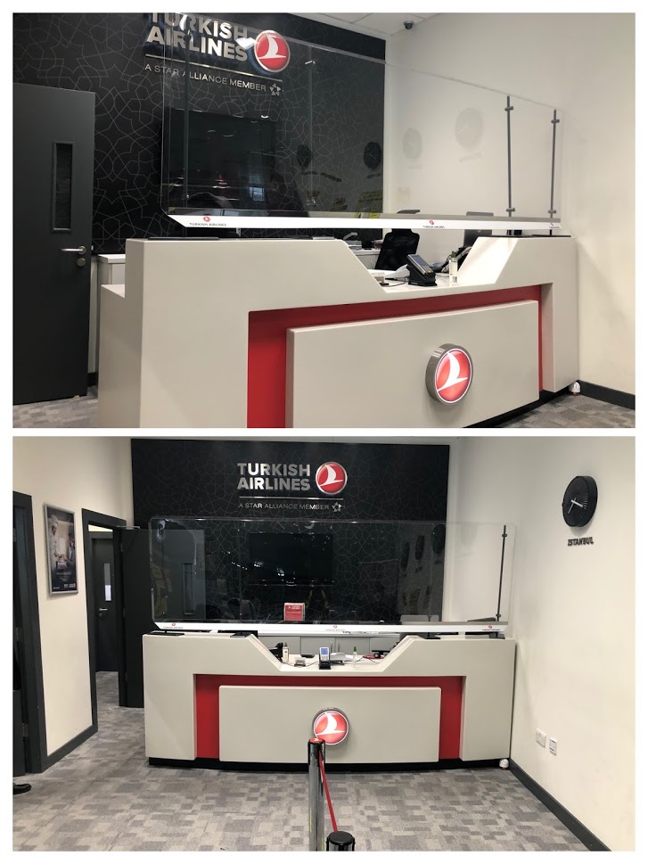 Signsireland's tweet photo. Another image of our Freestanding Connect Screen System we recently installed in Turkish Airlines Offices at Dublin Airport . If you have similar requirements for your Reception or Offices, please do not hesitate to contact us sales@signsconnectireland.ie
#gettingpeoplebacktowork https://t.co/zlhNBnfs6E