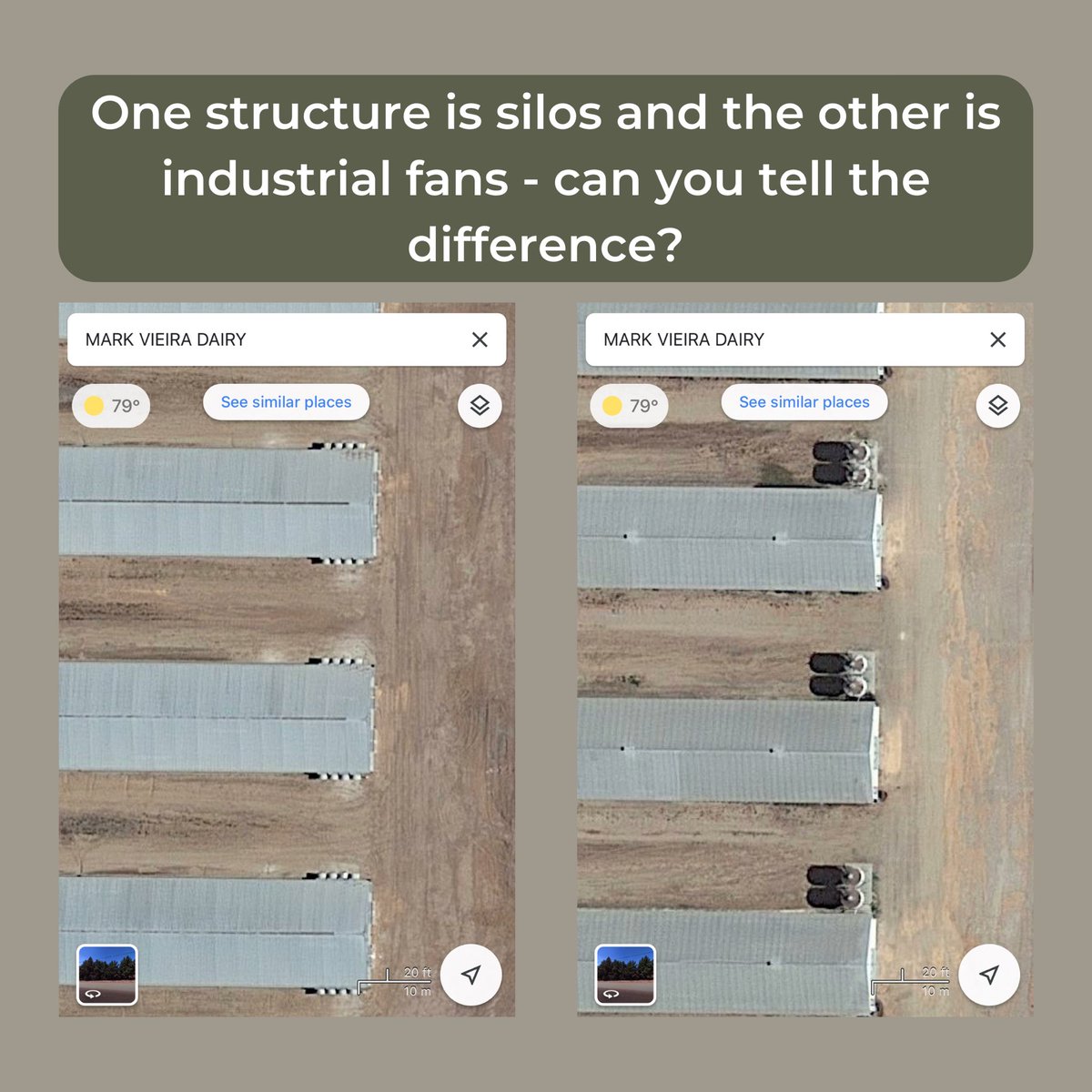 PCounterglow's tweet image. Sheds that hold different types of animals have very similar qualities - especially in hot climates. Some of these structures are easily identifiable while others are not. Can you tell what these two images are of? Maybe you should check out the farm for yourself!